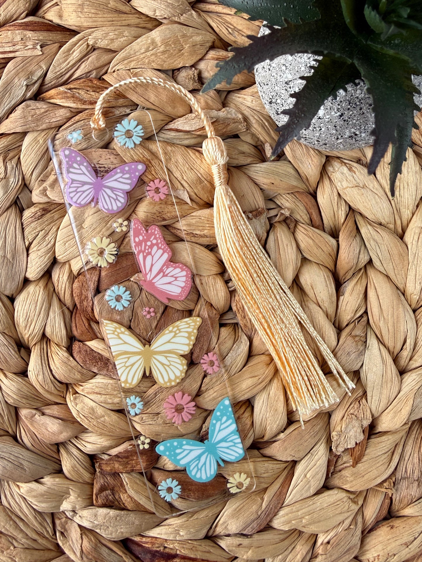 Acrylic bookmark - Butterflies