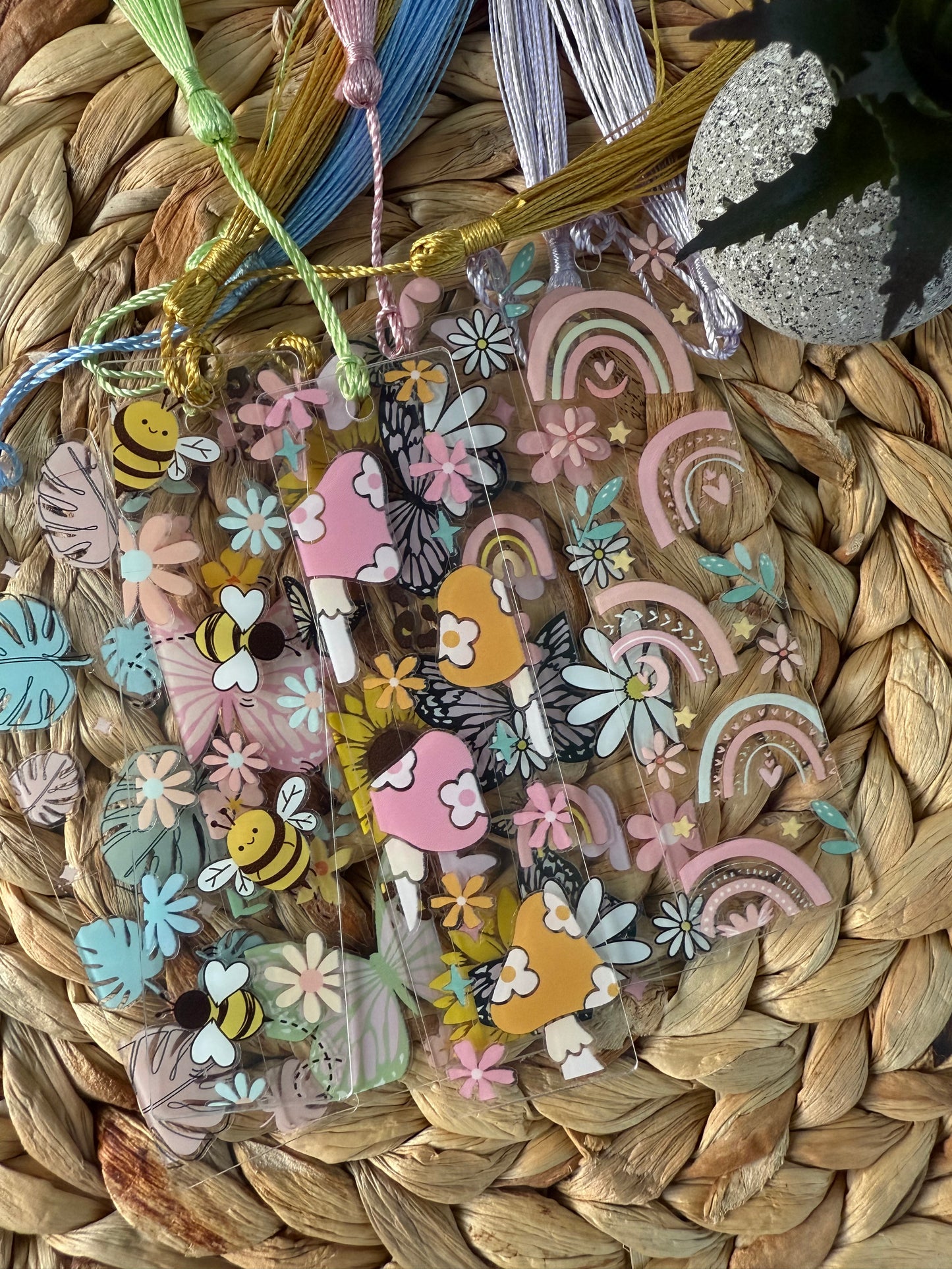 Blush Butterfly Acrylic Bookmark