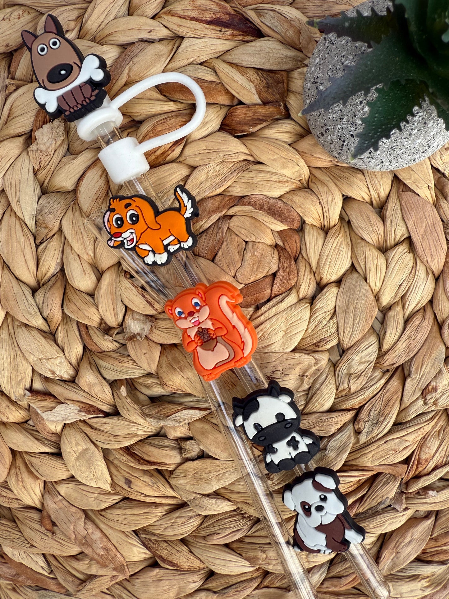 Animal Straw Toppers