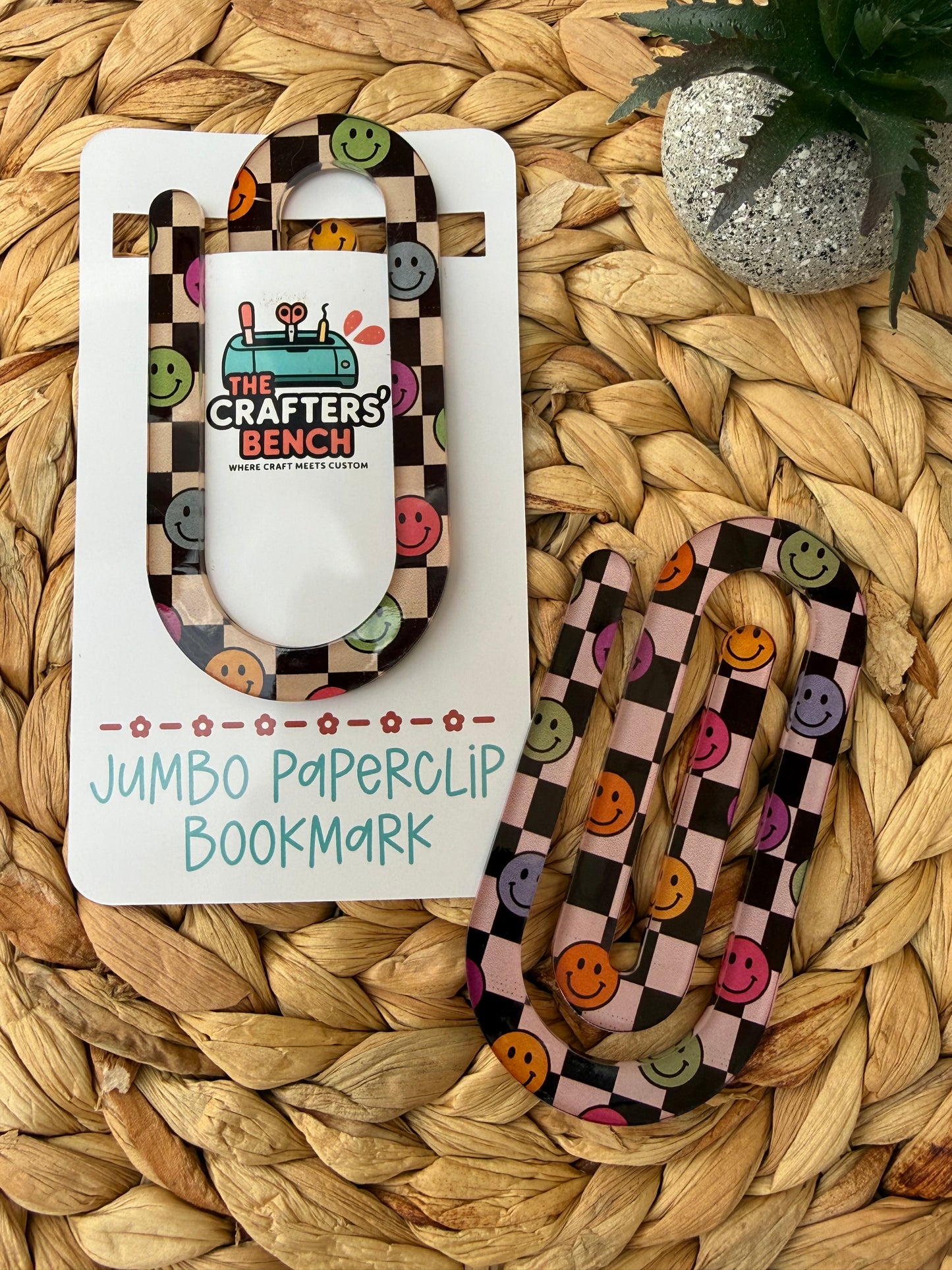 Jumbo Paperclip Bookmark (Smiles)