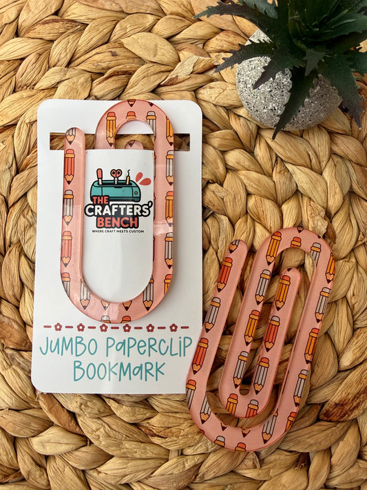 Jumbo Paperclip Bookmark (Pencil)
