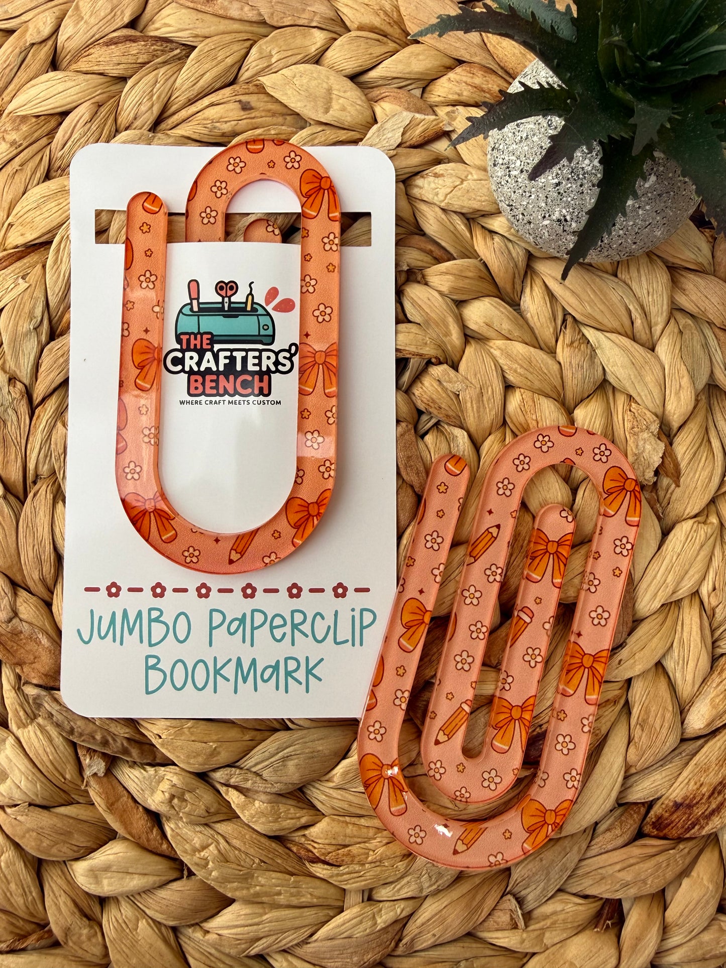 Jumbo Paperclip Bookmark (Bowtie)