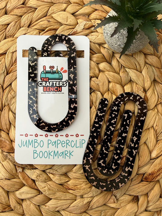 Jumbo Paperclip Bookmark (Black)