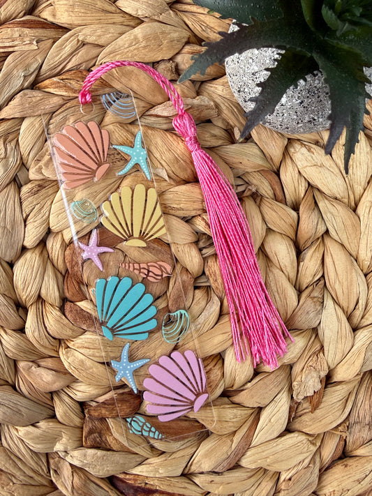 Acrylic bookmark - Shells