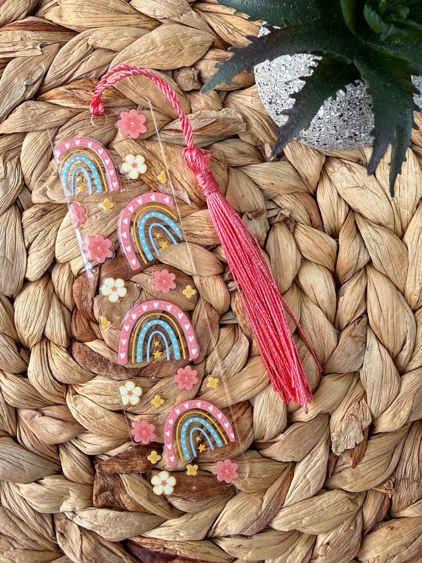 Acrylic bookmark - Flower Arches