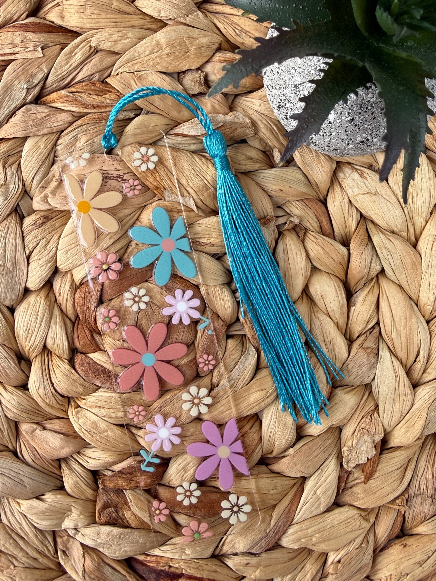 Acrylic bookmark - Assorted Flowers