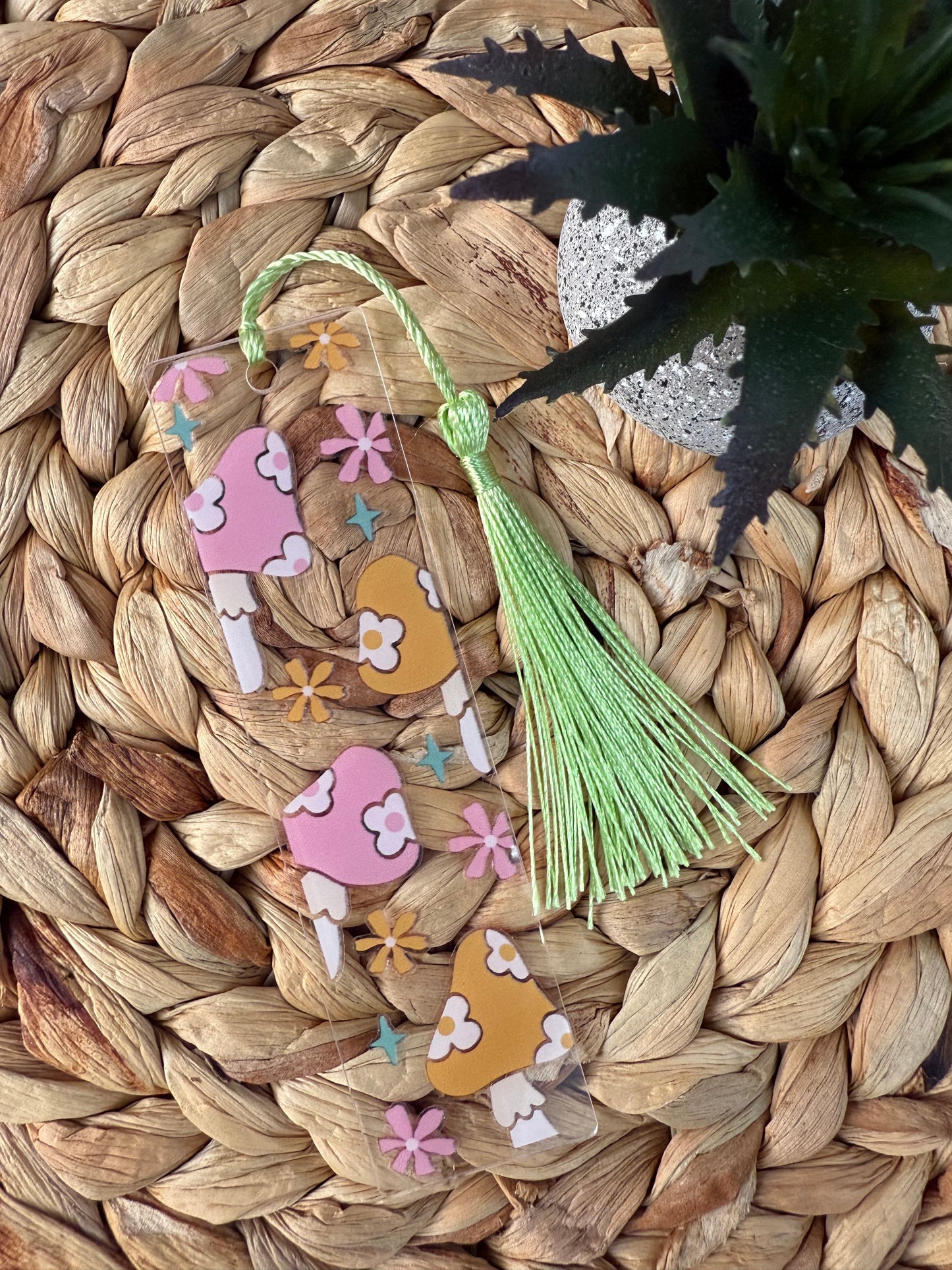 Groovy Shrooms Acrylic Bookmark