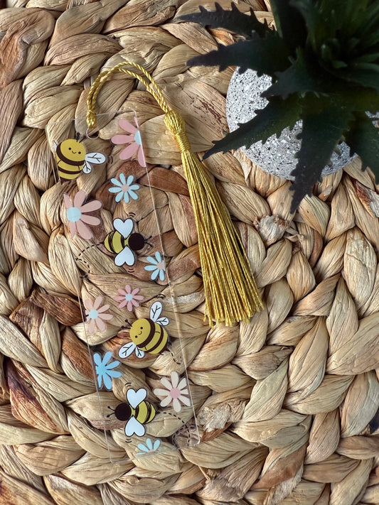 Busy Bees Acrylic Bookmark