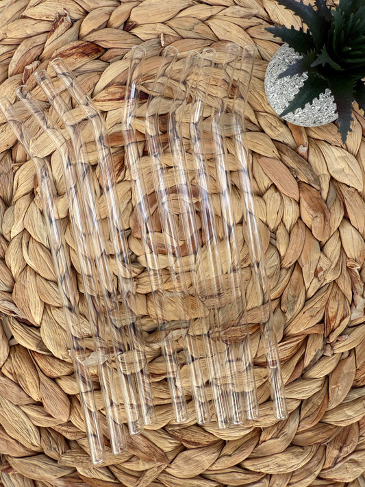 Eco-Friendly Glass Tumbler Straws – Reusable & Durable