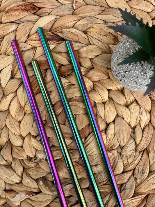 Rainbow Stainless Steel Straws