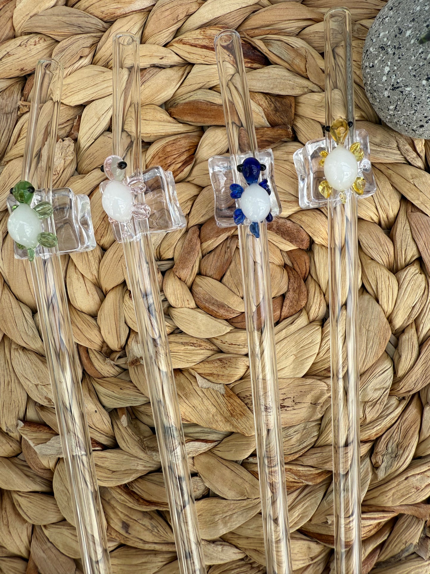 Glass Turtle Straw