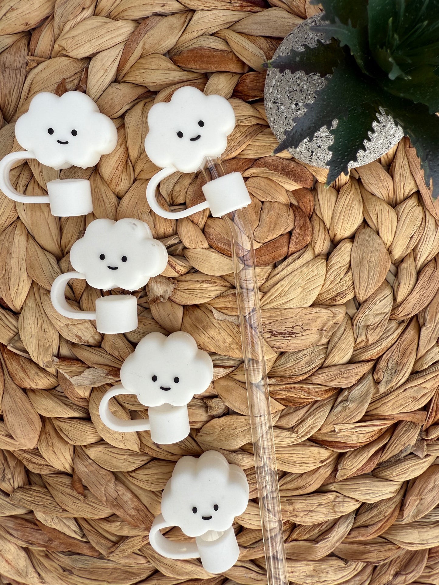 Cloudy Day Straw Topper