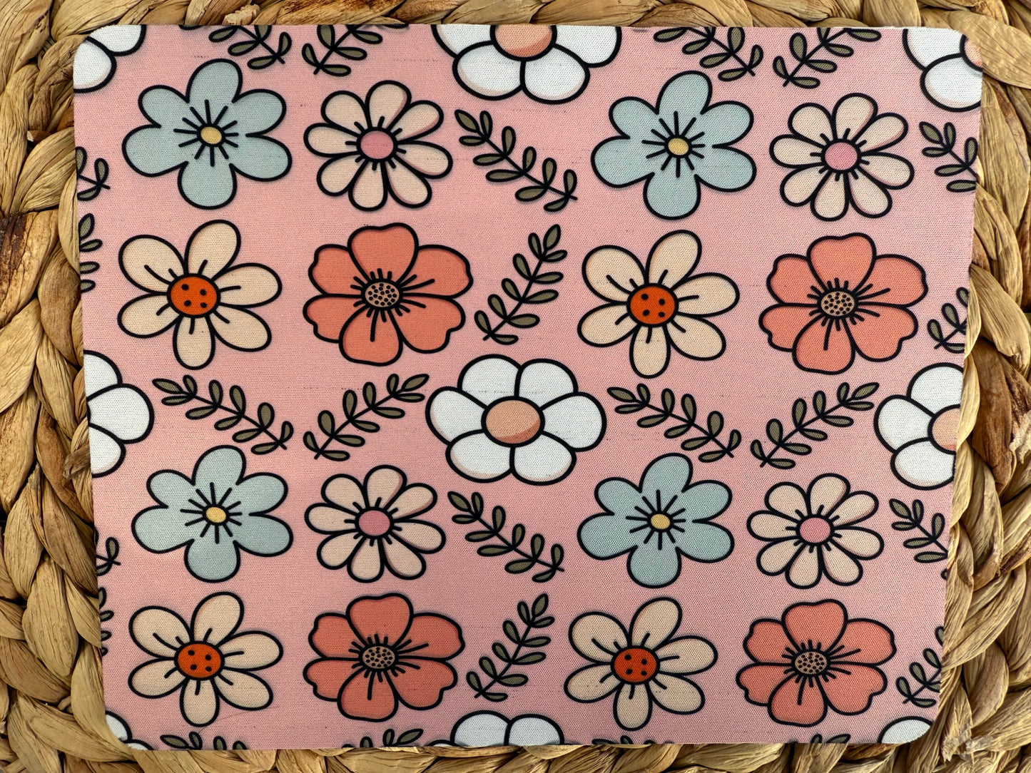 Blush Bloom Floral Mousepad